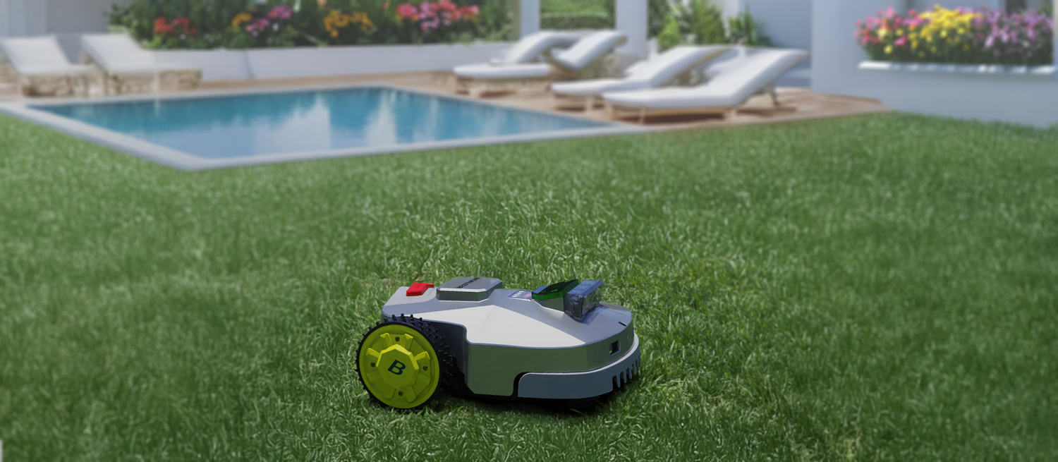 best mow robot mower next to pool